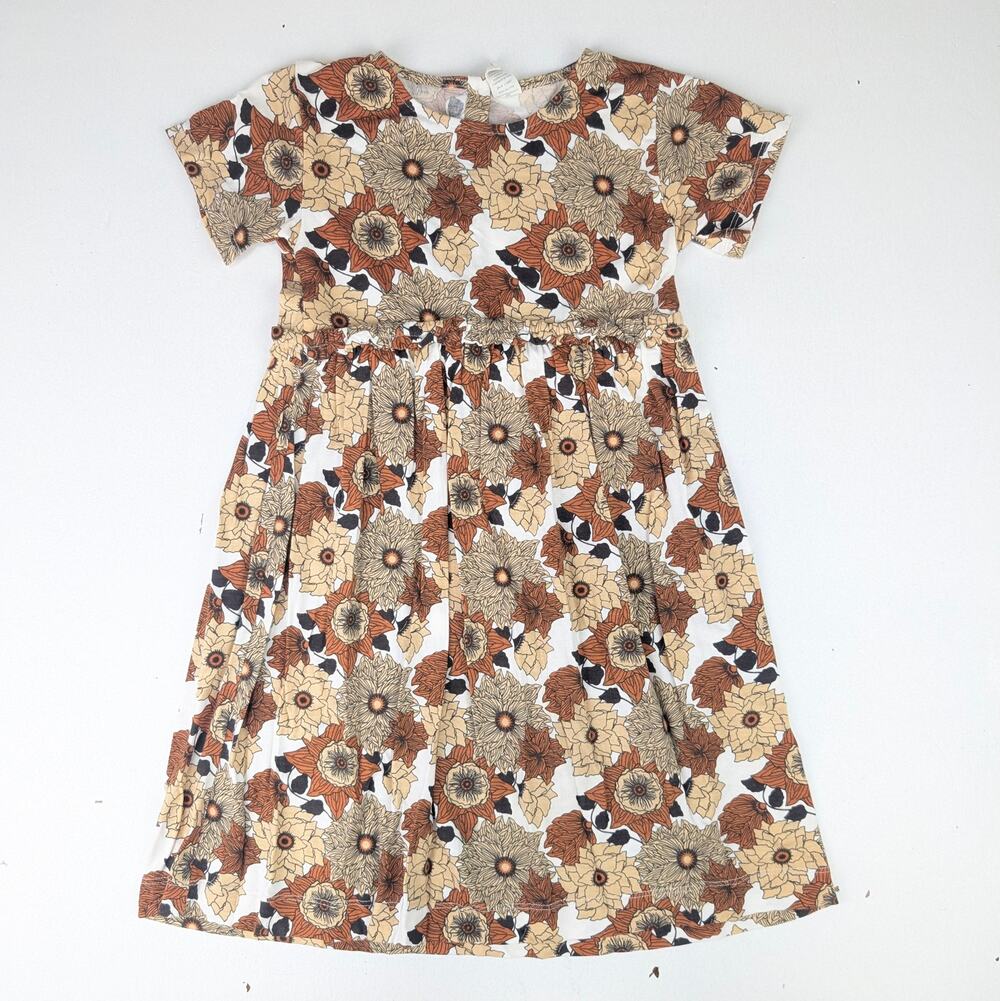 Kate Quinn Fall Floral Bamboo Dress - Girl's 7Y